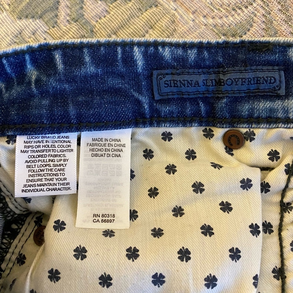 Lucky Brand Sienna Slim Embroidered BF Jeans - Picture 9 of 9